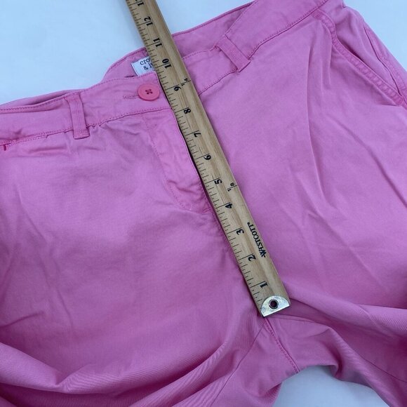 Crown & Ivy Size 10 Pink Charolette Chino Pants Casual Preppy - Picture 6 of 9